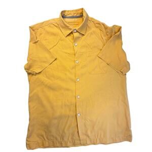 Tommy Bahama Camp Shirt 100% Silk Textured Top Coastal Dad Resort Cabanacore⁠